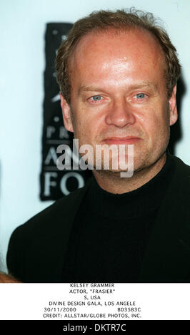 30. November 2000 - göttliches DESIGN GALA LOS ANGELE - KELSEY GRAMMER. SCHAUSPIELER, '' FRASIER''. S, USA. GÖTTLICHEN PLAN GALA, LOS ANGELE.30/11/2000.BD35B3C. CREDIT: (Kredit-Bild: © Globe Photos/ZUMAPRESS.com) Stockfoto