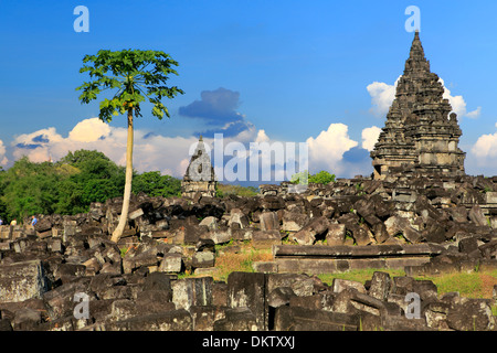 RoRo Jonggrang, Hindu-Tempel (9. Jahrhundert), Prambanan nahe Yogyakarta, Java, Indonesien Stockfoto