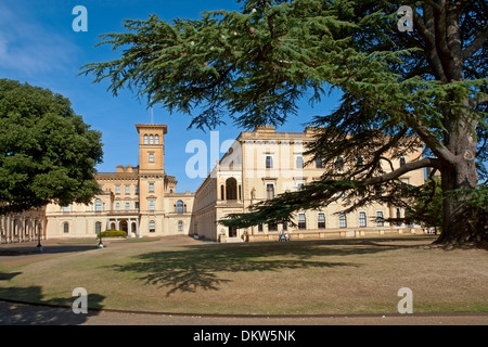 Osborne House, East Cowes, Isle Of Wight. Ehemaliger Wohnsitz von Königin Victoria und Prinz Albert. Stockfoto