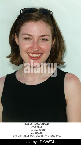 15. Mai 2000 - KELLY MACDONALD. ACTRESS.15/05/2000.Z98D22C. CREDIT: (Kredit-Bild: © Globe Photos/ZUMAPRESS.com) Stockfoto
