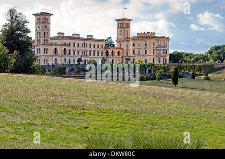 Osborne House, East Cowes, Isle Of Wight. Ehemaliger Wohnsitz von Königin Victoria und Prinz Albert. Stockfoto