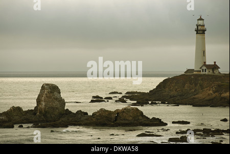 Pigeon Point Lighthouse - pazifische Küste von Kalifornien, USA. Leuchttürme-Foto-Sammlung. Stockfoto