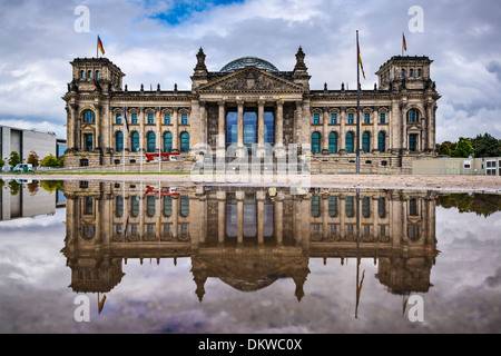 Parlamentsgebäude der deutsche Reichstag in Berlin, Deutschland. Stockfoto