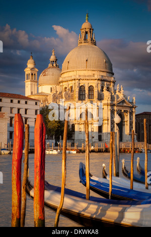 Sonnenaufgang über Santa Maria della Salute, Venedig, Italien Stockfoto