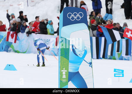 28. Februar 2010 - Whistler, British Columbia, Kanada - konkurriert in Herren Cross Country Skiing 50 km Masse starten Classic an die Olympischen Spiele in Vancouver 2010 in Whistler, Britisch-Kolumbien, Kanada auf Sonntag, 28. Februar 2010. (Kredit-Bild: © Mike Kane/ZUMApress.com) Stockfoto