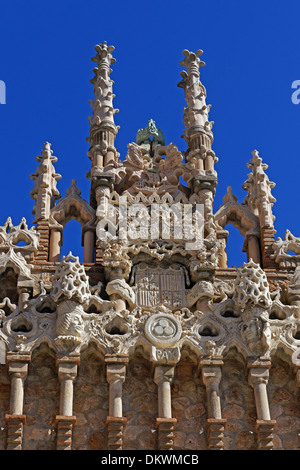 Europa Spanien ES Andalusien Benalmadena Pueblo Carretera Costa del Sol Finca la Carraca Castillo de Colomares Burgen Neugier Stockfoto