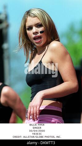 30. April 2000 - BILLIE PIPER. SINGER.30/04/2000.Y83E3C. CREDIT: (Kredit-Bild: © Globe Photos/ZUMAPRESS.com) Stockfoto