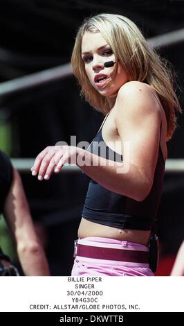 30. April 2000 - BILLIE PIPER. SINGER.30/04/2000.Y84G30C. CREDIT: (Kredit-Bild: © Globe Photos/ZUMAPRESS.com) Stockfoto