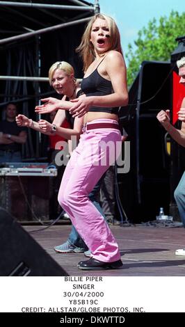 30. April 2000 - BILLIE PIPER. SINGER.30/04/2000.Y85B19C. CREDIT: (Kredit-Bild: © Globe Photos/ZUMAPRESS.com) Stockfoto