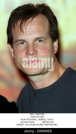 4. September 2000 - Filmfestival, Venedig, Italien - BILL PAXTON. FILM-SCHAUSPIELER. FILM FESTIVAL, VENEDIG, ITALY.04/09/2000.BB76C34C. CREDIT: (Kredit-Bild: © Globe Photos/ZUMAPRESS.com) Stockfoto