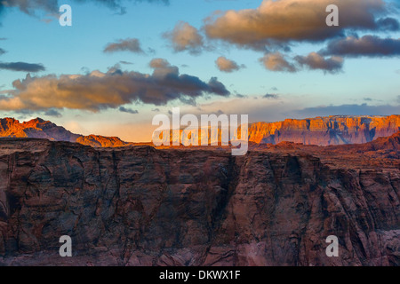 Page Arizona, Horseshoe Bend, Sunrise Stockfoto