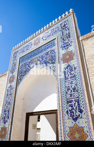 Der Bogen im Krönungssaal, in der Arche Festung, Registan-Platz, Buchara, Usbekistan Stockfoto