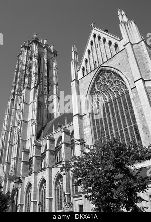Mechelen - St. Rumbold Kathedrale aus Süden 4. September 2013 in Mechelen, Belgien. Stockfoto