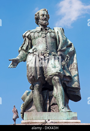 Antwerpen - Statue des Malers Rubens von Willem Geefs (1805-1883) Stockfoto