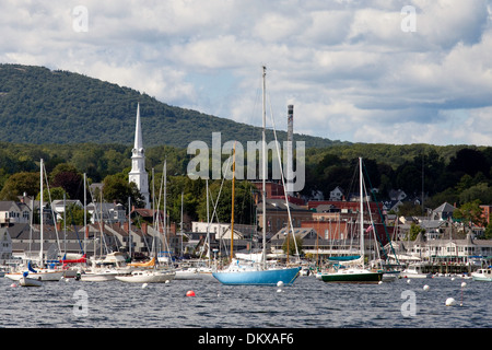 Camden Harbor, Maine Stockfoto