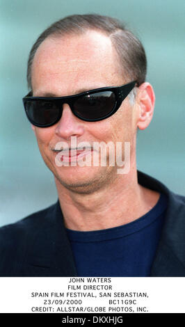 23. September 2000 - Filmfestival, SAN SEBASTIAN - JOHN WATERS. FILMREGISSEUR UND DREHBUCHAUTOR. Spanien. FILMFESTIVAL, SAN SEBASTIAN,.23/09/2000.BC11G9C. CREDIT: (Kredit-Bild: © Globe Photos/ZUMAPRESS.com) Stockfoto