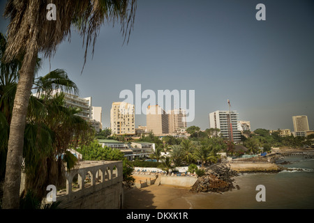 Skyline von Dakar, Senegal Stockfoto