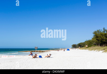 Coquina Beach, Bradenton Beach, Anna Maria Island, Manatee County, Golfküste, Florida, USA Stockfoto