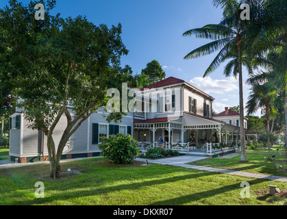 Seminole Lodge, Thomas Edisons Winterdomizil, Edison und Ford Winter Estates in Fort Myers, Florida, USA Stockfoto