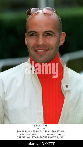 29. September 2000 - Filmfestival, SAN SEBASTIAN - BILLY ZANE. SCHAUSPIELER. Spanien. FILMFESTIVAL, SAN SEBASTIAN,.29/09/2000.BB97F30AC. CREDIT: (Kredit-Bild: © Globe Photos/ZUMAPRESS.com) Stockfoto