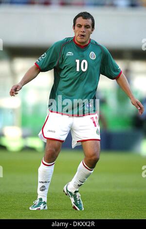 19. April 1942 - Kroatien V Mexiko - CUAUHTEMOC BLANCO. Mexiko. NIGATA, NIGATA, JAPAN. KROATIEN-V-MEXICO.03/06/2002.DI3311. K47873. VORSCHAU WM 2006. (Kredit-Bild: © Globe Photos/ZUMAPRESS.com) Stockfoto