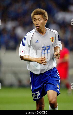 19. April 1942 - JAPAN V Belgien - DAISUKE ACHIKAWA. Japan. SAITAMA, SAITAMA, JAPAN. JAPAN-V-BELGIUM.04/06/2002.DI3233. K47873. VORSCHAU WM 2006. (Kredit-Bild: © Globe Photos/ZUMAPRESS.com) Stockfoto