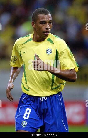 19. April 1942 - Brasilien V Türkei - GILBERTO SILVA. Brazilien. SAITAMA STADIUM, SAITAMA, JAPA. BRASILIEN V TURKEY.26/06/2002.DI3950. K47872. WELT CUP PREWIEW 2006. (Kredit-Bild: © Globe Photos/ZUMAPRESS.com) Stockfoto