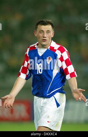 19. April 1942 - ECUADOR V Kroatien - IVICA OLIC. Kroatien. INTERNATIONAL STADIUM YOKOHAMA. ECUADOR-V-CROATIA.13/06/2002.DIB4615. K47872. WELT CUP PREWIEW 2006. (Kredit-Bild: © Globe Photos/ZUMAPRESS.com) Stockfoto