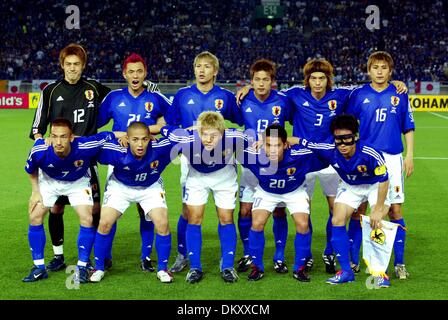 19. April 1942 - JAPAN V Russland - JAPAN-TEAM-Gruppe. JAPAN V RUSSLAND. YOKOHAMA, YOKOHAMA, JAPAN. JAPAN-V-RUSSIA.09/06/2002.DI3453. K47873. VORSCHAU WM 2006. (Kredit-Bild: © Globe Photos/ZUMAPRESS.com) Stockfoto