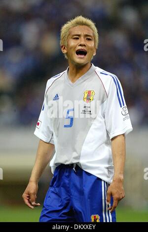 19. April 1942 - JAPAN V Belgien - JUNICHI INAMOTO. Japan. SAITAMA, SAITAMA, JAPAN. JAPAN-V-BELGIUM.04/06/2002.DI3216. K47873. VORSCHAU WM 2006. (Kredit-Bild: © Globe Photos/ZUMAPRESS.com) Stockfoto