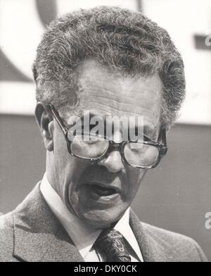 9. Oktober 1980 - Brighton, England, Vereinigtes Königreich - SIR KEITH JOSEPH eine Rede auf dem Parteitag der konservativen. (Kredit-Bild: © KEYSTONE Pictures/ZUMAPRESS.com) Stockfoto