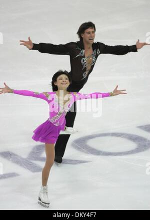 25. Januar 2010 - Tallinn, Estland - YUKO KAWAGUCHI und ALEXANDER SMIRNOV gewinnen Gold bei der ISU Eiskunstlauf Meisterschaft. Bild: 26. Dezember 2009 führen - St Petersburg, Russland - Yuko Kawaguchi und Alexander Smirnov ihre Kür auf Russland Eiskunstlauf Meisterschaft in St. Petersburg. Kawaguchi und Smirnow wurde Meister von Russland. (Kredit-Bild: © Trend/PhotoXpress / Stockfoto