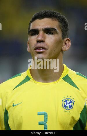 19. April 1942 - Brasilien V Belgien - LUCIO. Brazilien. BRASILIEN V BELGIUM.17/06/2002.DI3760. K47872. WELT CUP PREWIEW 2006. (Kredit-Bild: © Globe Photos/ZUMAPRESS.com) Stockfoto