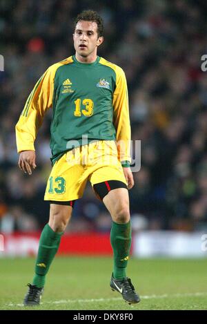 19. April 1942 - ENGLAND V Australien - MARCO BRESCIANO. Australien. UPTON PARK, LONDON, ENGLAND. ENGLAND V AUSTRALIA.12/02/2003.DIC11510. K47872. WELT CUP PREWIEW 2006. (Kredit-Bild: © Globe Photos/ZUMAPRESS.com) Stockfoto