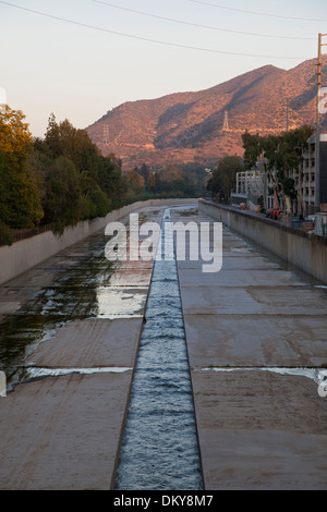 Los Angeles River, Studio City, Los Angeles, Kalifornien, USA Stockfoto