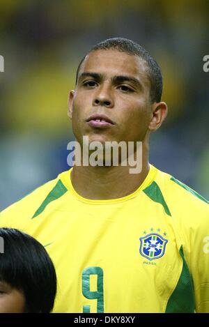 19. April 1942 - Brasilien V Belgien - RONALDO. BRASILIEN & INTER MAILAND... BRASILIEN V BELGIUM.17/06/2002.DI3756. K47872. WELT CUP PREWIEW 2006. (Kredit-Bild: © Globe Photos/ZUMAPRESS.com) Stockfoto