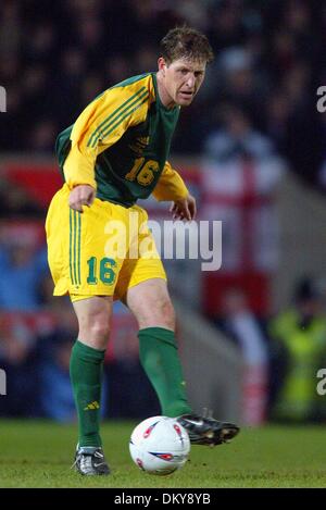 19. April 1942 - ENGLAND V Australien - SCOTT CHIPPERFIELD. Australien. UPTON PARK, LONDON, ENGLAND. ENGLAND V AUSTRALIA.12/02/2003.DIC11573. K47872. WELT CUP PREWIEW 2006. (Kredit-Bild: © Globe Photos/ZUMAPRESS.com) Stockfoto