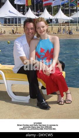 22. Mai 2001 - 5/13/2001.Brian Conley und Kelly Harrison in Cannes, ...die ihren neue Film zum Träumen... CREDIT: (Kredit-Bild: © Globe Photos/ZUMAPRESS.com) Stockfoto