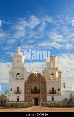 Mission San Xavier Del Bac in der Nähe von Tucson, Arizona, USA Stockfoto