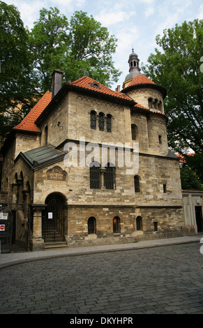 Tschechische Republik. Prag. Jüdischen Festsaal. Erbaut 1911-12 von J. Gerstl. Neo-romanischen Stil. Nun das jüdische Museum. Stockfoto