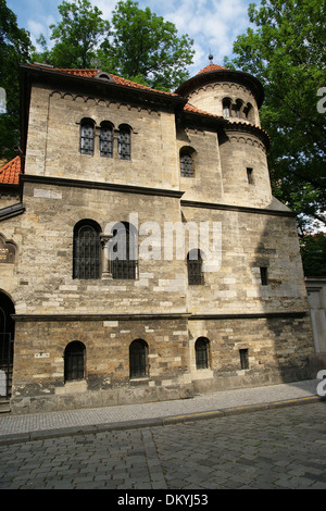 Tschechische Republik. Prag. Jüdischen Festsaal. Erbaut 1911-12 von J. Gerstl. Neo-romanischen Stil. Nun das jüdische Museum. Stockfoto