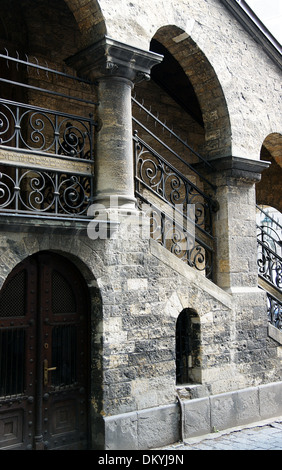 Tschechische Republik. Prag. Jüdischen Festsaal. Erbaut 1911-12 von J. Gerstl. Neo-romanischen Stil. Nun das jüdische Museum. Stockfoto