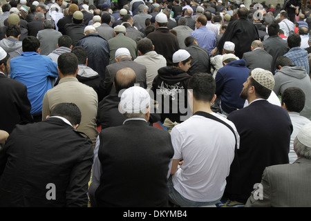 Wöchentlichen Freitagsgebet. Eyüp Sultan Moschee. Stockfoto