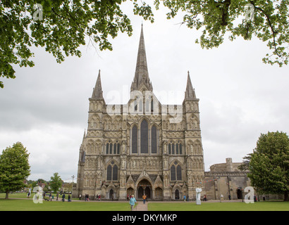 GV der Kathedrale von Salisbury, Wiltshire. 29. Mai 2013 Stockfoto