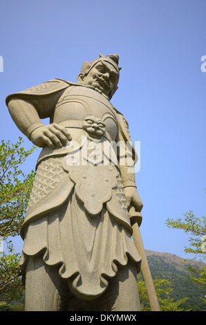 schöne chinesische Art Gottheit Riese, der den Tempeleingang zu schützen Stockfoto