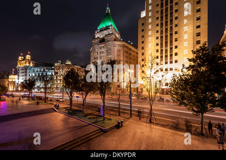 Der Bund, promenade, Puxi, Shanghai, China Stockfoto