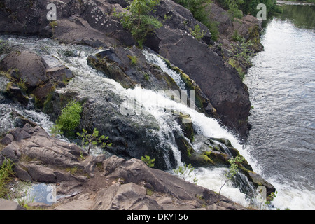 Wasserfall Kivach in Karelien, Russland Stockfoto