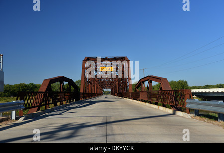 Overholser Seebrücke, westlich von Oklahoma City an der alten Route 66 Stockfoto