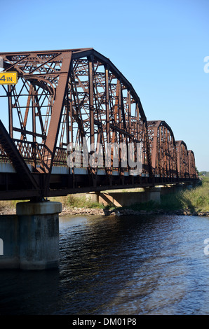 Overholser Seebrücke, westlich von Oklahoma City an der alten Route 66 Stockfoto