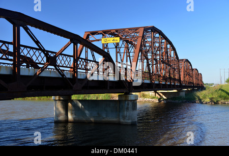 Overholser Seebrücke, westlich von Oklahoma City an der alten Route 66 Stockfoto